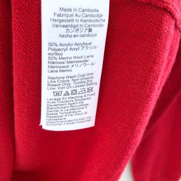 NWT J.Crew Factory Merino Wool-blend Sweater-polo - Picture 4 of 4